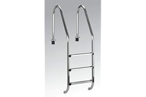 Summer Fun Poolleiter Edelstahl für Tiefbecken mit 120 cm höhe - Weite Stufen