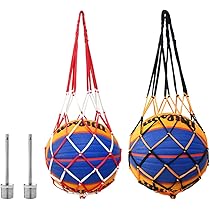 Borsa Rete Calcio Basket Borsa A Rete Per Palloni Wuzdy - 72x50 Cm, Per Basket, Calcio, Pallavolo, Rugby, Tracolla Regolabile Borsa Giochi Spiaggia