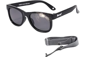 Maesy - lunettes de soleil bébé Indi - 0-2 ans - flexible - élastique réglable - protection polarisée UV400 - garçons et filles - lunettes de soleil bébé carrées