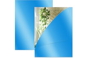 QIANFENSHI 2 Piezas Espejos Decorativos de Pared,Espejo Adhesivo Pared,Espejo Pared,Espejos de Pared,Espejos Pared,Espejo Habitacion,Espejo Grande Pared,Espejos Adhesivos,para Aseos,Salones,20*30*0.2cm