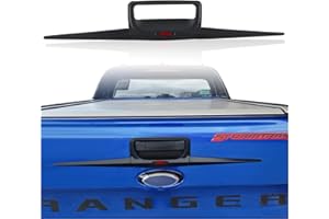 ‎JHCHAN JHCHAN Heckklappenabdeckung Hintere Türgriffverkleidung für Ford Ranger Wildtrak T6 T7 T8 2012-2022 XL XLT Tremor Limited Platinum ABS Schwarz Matt (Türgriffverkleidung)