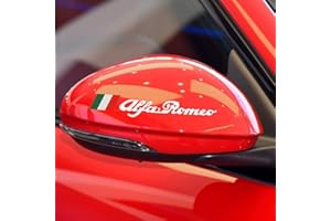HENGYUESHANG Décoration De Autocollant De Rétroviseur De Style De Voiture, pour Alfa Romeo Giulietta Giulia Stelvio 159147156166 GT Mito GT Car Styling