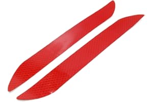 UXCELL Sourcingmap 27.5x3cm Red Safety Warning Reflective Strip Tape Sticker for Car
