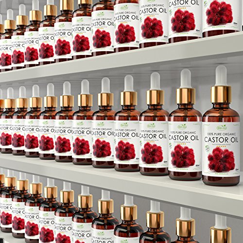 Rizinusöl 100% Reines Bio Kaltgepresst / 50ml / reduziert Juckreiz und Hautschwellungen / spendet Feuchtigkeit bei spröden Lippen / wirkt gegen Hautkrankheiten und Infektionen / heilt Akne / Bewirkt Wunder beim Haar und den Wimpern - 5