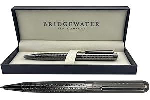 Bridgewater Pen Company Executive Ball Point Pen Collection, Boxed & Sleeved (Warwick, Gunmetal)