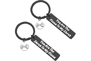 FAADBUK Shrek Set Llavero Shrek inspirado en los fans regalo You You The Shrek to My Fiona Joyas para mejor pareja de amigos