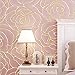 Produktbild H&M Tapete modernen Stil 3D einfache Vlies Rosen reine Farbe Tapeten Dekoration Wohnzimmer Restaurant TV Wand Schlafzimmer Café Shop Kleidung Tapete (53 cm (W) × 10 m (L)) , pink