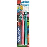 Curaprox CS Kids &ccedil;ocuk diş fır&ccedil;ası, Special Edition: Kids Graffiti, 2 adet, &ccedil;ocuklar i&ccedil;in ultra yumuşak diş fır&ccedil;ası