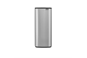 Brabantia Poubelle Bo Touch 30L (Acier mat) – Poubelle cuisine compacte à ouverture automatique soft-touch – Système de tri des déchets avec seau amovible – Sacs-poubelle PerfectFit gratuits inclus