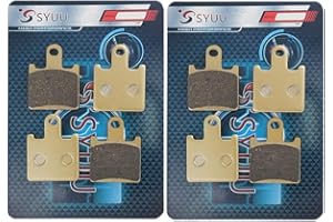 S SYUU moto Fibre de cuivre Plaquettes de Frein Avant Compatible avec Kawasaki Concours 14 ZG 1400 GTR ZX 14 Ninja ZZR 1400 2006-2014 2015 2016 2017 2018 FA417FF