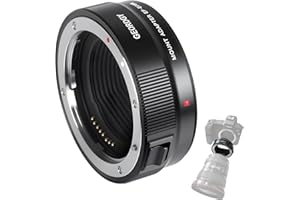 CZEBINS Lens Adapter EF-EOS R for Canon EF/EF-S Lenses to Canon EOS R, RP, R5, R6, R7, R8, R10, R50, R100 Cameras Fast Autofocus