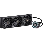 Dark Freezer W363 PRO 360mm Radyat&ouml;r, 300W TDP, Sıcaklık G&ouml;stergeli LCD Ekran + ARGB Pompa, 3x12cm PWM 2500 RPM Siyah Fanlı, 