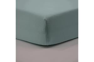BabyCalin - Drap housse 60x120x15cm Turquoise certifié OEKO-TEX