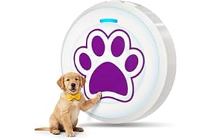 ChunHee Dog Doorbell Potty Training to Go Outside, 0-115dB Volume Adjustable Dog Training Bells for Door Instead of Barking/Waiting/Scratching