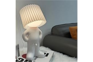 DengFen Humble Mike Lampe coquine Little Shy Man Creative Light, veilleuse créative, cadeau éléphant blanc adulte, cadeau de Saint-Valentin pour lui et elle (blanc)