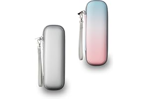 YoHyien 2 Pièces Etui Brosse a Dent Electrique pour Oral B IO/Oral B Pro/Philips Sonicare, Boite Brosse à Dent Électrique Portable, Étui de Voyage Rigide pour Rangement (Argenté + Dégradé)