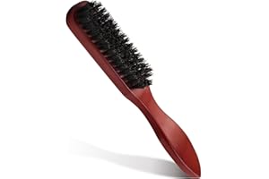 Soodyoow Spazzola Setole Cinghiale, Setole Morbide per Barba, Cinghiale, Morbide per Capelli, Lisci, Donne, Uomini