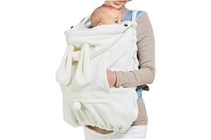 NIDONE Housse de porte-bébé mignonne en forme de dinosaure, cape à capuche, couverture de porte-bébé douce et coupe-vent, couverture de landau lavable, cadeaux pour maman, bébé, utilisation en toutes saisons