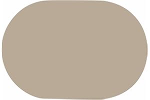 d-c-fix manteles individuales Colora Uni gris pardo - lavables antimanchas plastico PVC - tapetes para mesa salvamanteles bajoplatos mantelitos - 30 cm x 45 cm rectangular