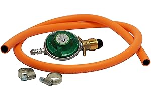 Millarco Cozze 90349 13" Starter Set Gas Pizza Ofen mit Thermometer und Druckminderer mobiler Pizzastein Gasgrill bis 400 Grad regelbar 34x34 cm tragbar Terrasse Balkon, Schwarz