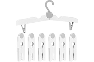 ESDALLINA 6 szt. wieszaki podróżne przenośne składane wieszaki na ubrania akcesoria podróżne składany stojak do suszenia ubrań do podróży