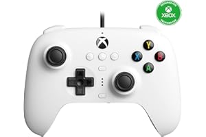 8Bitdo Ultimate Wired Controller for Xbox Series X, Xbox Series S, Xbox One, Windows 10 & Windows 11 (White) (Xbox Series X)