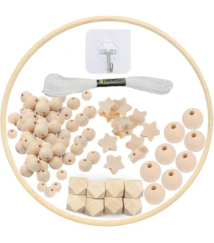 Rayher Bras Pour Mobile De Bébé, Bambou, Set De 6 Pces, 25cm