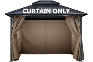 COWVIE Gazebo Curtain 10 x 12