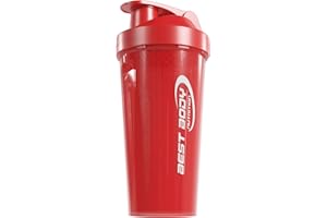 Best Body Nutrition Shaker à protéines - Rouge - Shaker à protéines - sans BPA - 700ml