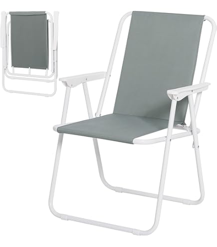 Chaise De Camping Pliante Camp & Go Verte Avec Dossier à Mailles QC121 454 1 332000864