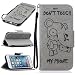 Produktbild Nancen Apple iPhone 6 / 6S (4,7 Zoll) Hülle, [Bär - Don't Touch My Phone] Serie Weich Leder Handyhülle Tasche Wallet Flip Case Book Cover Etui