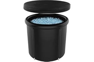 Vocpy Portable Ice Bath for Cold Water Therapy Training, 80 cm Large Ice Bath for Athletes, Adult Spa for Ice Baths and Soaking, Outdoor Cold Plunge Tub, 400 L Capacity