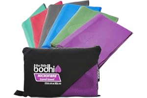 The Little Bodhi Microfibre Travel Towel - 180x90cm Purple
