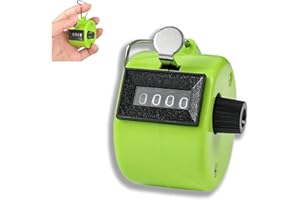 QinZiEn Digit Clicker Counter,Handheld Counter Hand Mechanical Counters Clickers,Golf Counter Clicker,People Counter Clicker,Number Clicker Counter,Mechanical Tally Counter for Shots,Knitting