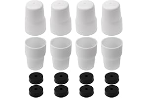 XINZHIZHU 8 Pack Radiator Valve Cap White Plastic Radiator Cap Push-Fit Universal Replacement Central Cover Valve Blanking Pipe Easy to Install ABS Plastic Safeguarding Heating System