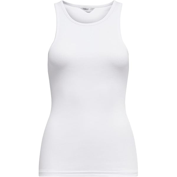 ONLY Damen Top Onlisla – Coated O-Neck Ohne Ärmel Für Frühling & Sommer