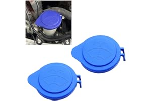 Adunsiaoto 2 Pieces Windscreen Washer Cap, Lid for Windscreen Washer Fluid Reservoir, Replacement Car Washer Bottle Cap for Wiper Fluid Reservoir, Automobile Fluid Bottle Cover(Hard)