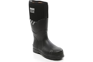 DEWALT Edmonston Men's Waterproof, Steel Toe, Steel Midsole Plate, Work Safety Wellington Boots