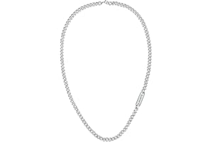 Lacoste Collier en chaîne pour Homme Collection DISTRICT en Acier inoxidable