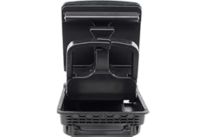 DOO ENGY Porte-gobelet pour accoudoir arrière pour EOS Golf MK5 Golf MK6 Rabbit Noir
