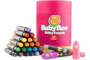 Jar Melo Baby Roo Silky Washable Crayons 24 Colours