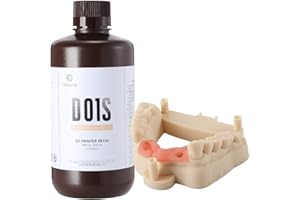 RI RESIONE Resina per modelli dentali RESIONE D01S, resina per stampanti 3D con elevata precisione dimensionale, resina liquida non deformata per restauri dentali/impianti/modelli di studio(colorato conchiglia)