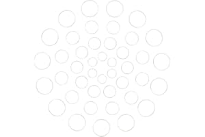 SUNNYCLUE 120Pcs 4 Tailles Boucles d'oreilles Perles Cerceau de Liaison Anneau Creux en Acier Inoxydable Charmes Boucle d'oreille Trouver Charme Connecteur Liens pour Boucle d'oreille Collier