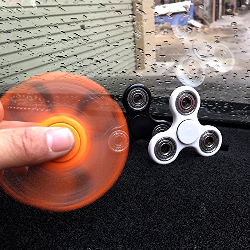 1pcs Travel Game Anti-stress Hand Spinner Fidget Toy Mute High Speed ABS Tri-Spinners Finger Toys Pocket Games Novelty Gifts Orange