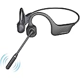 MONODEAL Bluetooth Headset mit Mikrofon, Knochenschall Kopfhörer Bluetooth 5.3 Open-Ear mit Multipoint-Verbindung, Wireless H