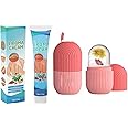 HERBAL LIPOMA REMOVAL CREAM MILD EASY TO USE CARE CREAM WIDE APPLAICATIONS -ICE roller for face women skin glowing ice cube massager Face Puffiness Relief Massage Skin Care Tools for face eye SET 2