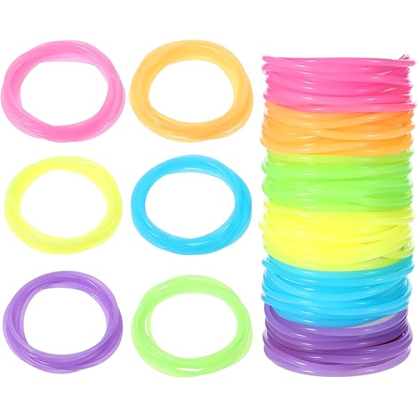 Yellow Wristbands Gummy Bracelets Shag Bands Fancy Gummies