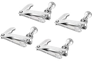 sourcing map Violin Feinstimmer Geigensaiten Feinstimmer Silber für 4/4 3/4 Geige Pack von 4
