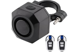 BALUOQI Fahrrad Alarme Elektrofahrzeug Alarm Wireless Vibration Alarm System mit Bewegungssensor Wasserdichter wiederaufladbarer Diebstahl Alarm für Ebikes Fahrrad Roller Auto