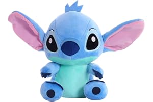 BJPERFMS Stitch Peluche Stitch Pupazzo Stitch Peluche Giocattoli Blu Pupazzo Stitch Soft Animal Doll Collezione Bambola Carina Giocattolo Educativo per Bambini Adulti e Fans